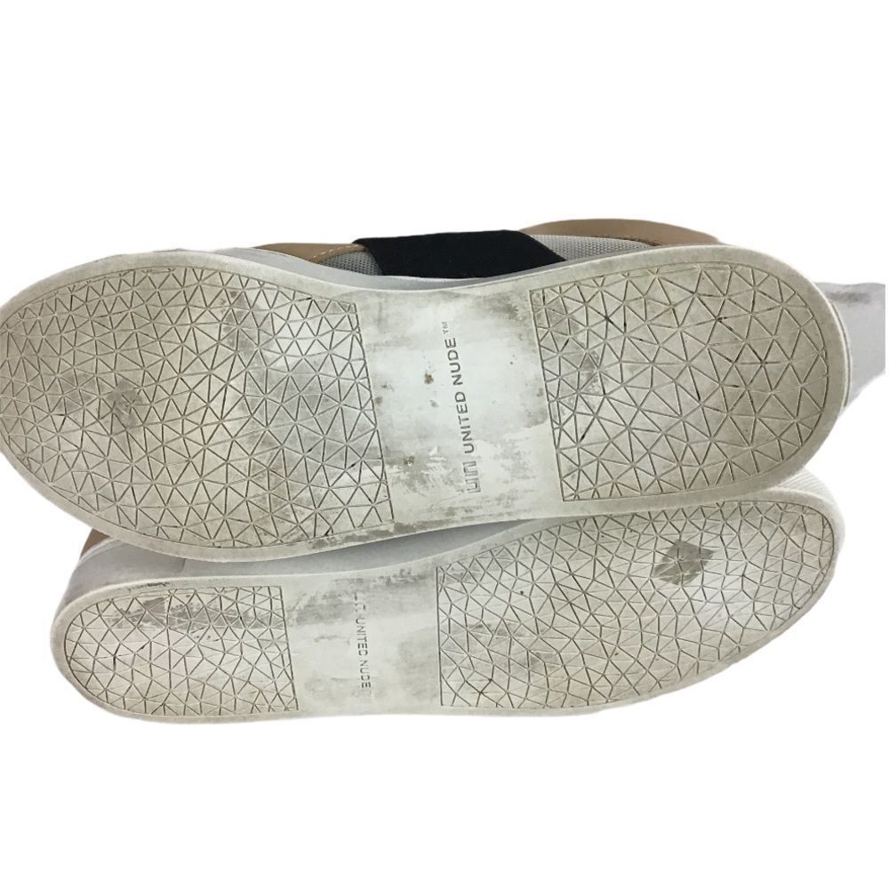United Nude Beige Slip-On Sneakers with Black Elastic Band - Picture 7 of 11